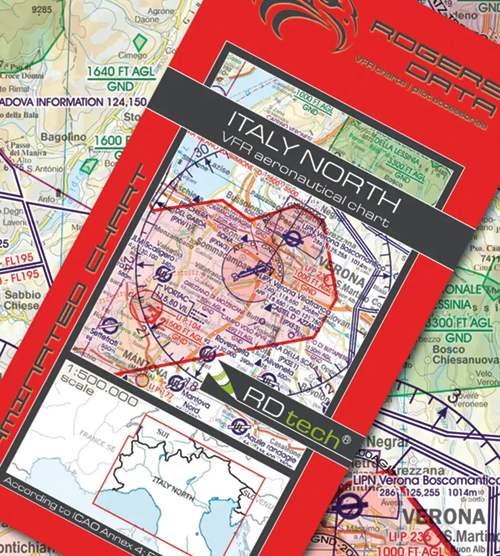 2024 Italy North VFR Chart 1:500 000 - Rogersdata