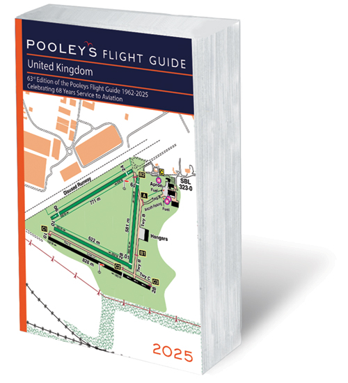 Image 1 of Pooleys 2025 United Kingdom Flight Guide - Perfect Bound