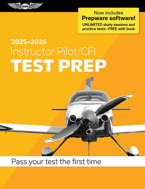 2025-2026 Instructor Pilot/CFI Test Prep With Prepware Software