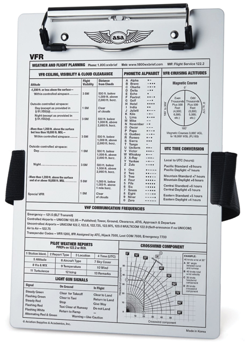 Image 0 of VFR Knee Board - ASA KB-1