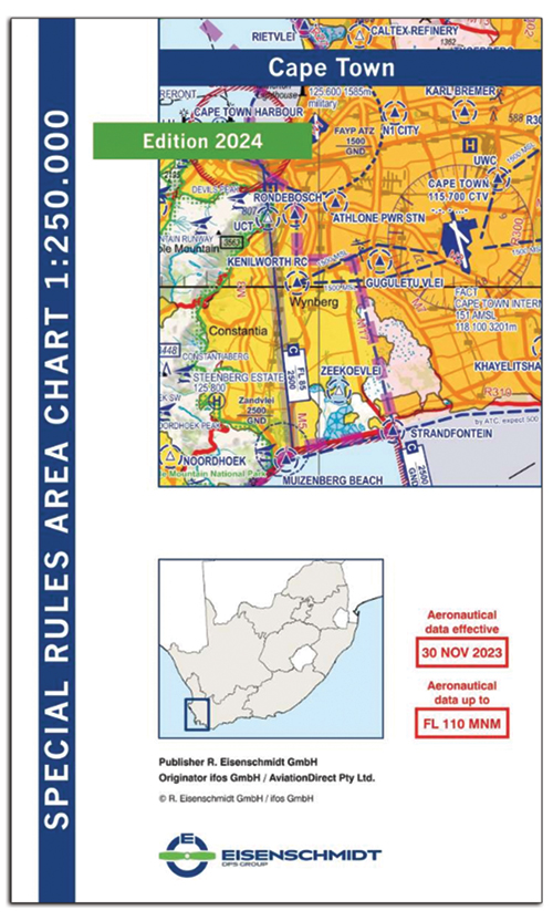 Image 0 of Cape Town 1:250,000 Special Rules Area Chart, Edition 2024