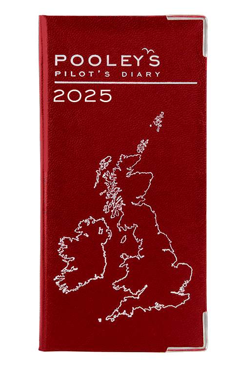 Pooleys Pilots Diary 2025 – Red